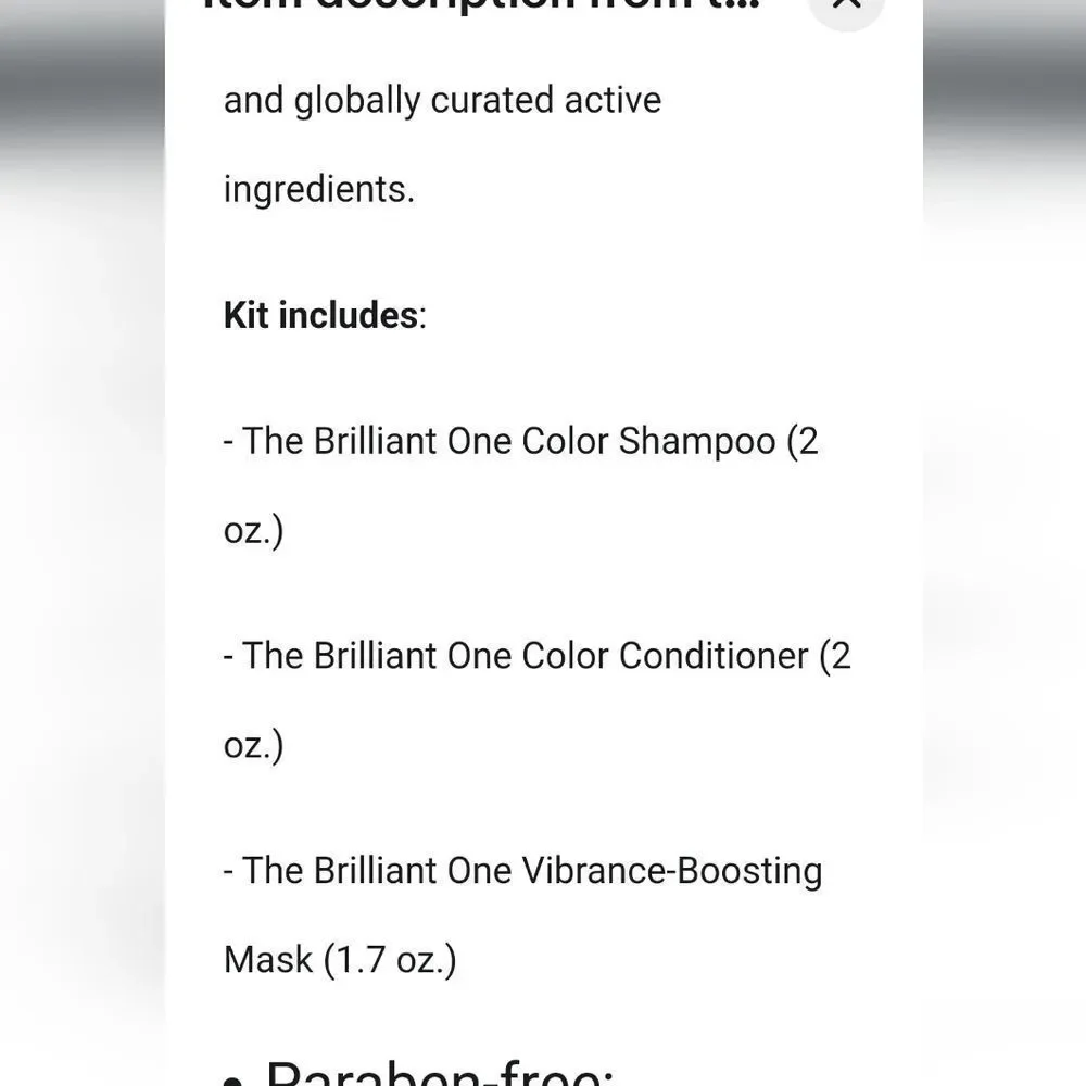 Fekkai The‎ Brilliant One Color- Care Introductory Kit